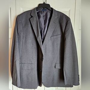 Gray suit jacket